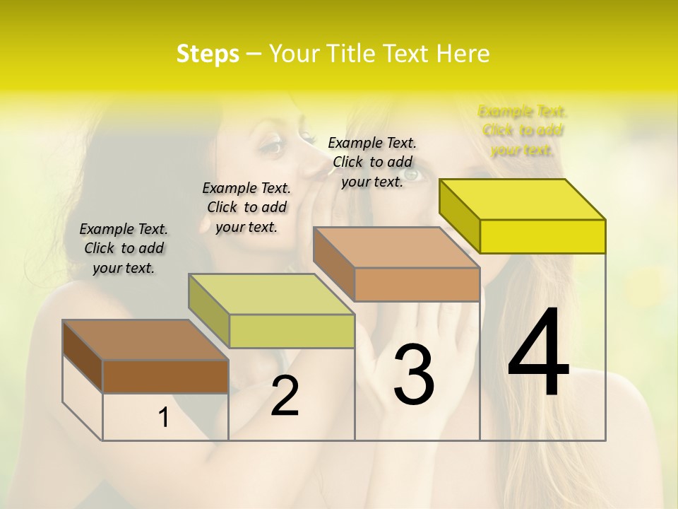 Closeup Hair Pretty PowerPoint Template