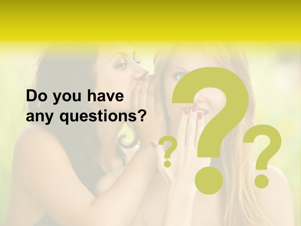 Closeup Hair Pretty PowerPoint Template