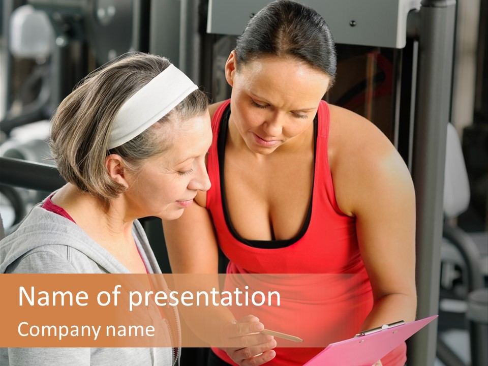 Center Instructor Active PowerPoint Template