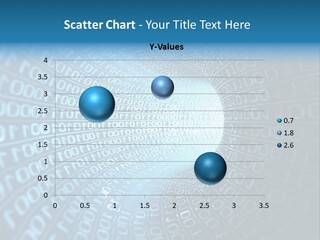 A Blue And Black Tunnel With Numbers On It PowerPoint Template