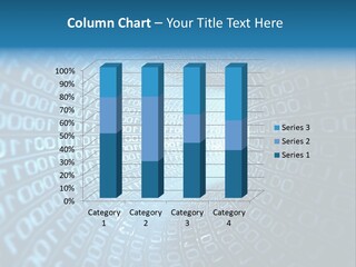 A Blue And Black Tunnel With Numbers On It PowerPoint Template