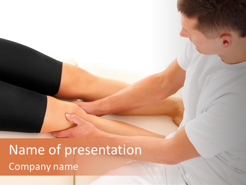 Healthy Caucasian Orthopedist PowerPoint Template