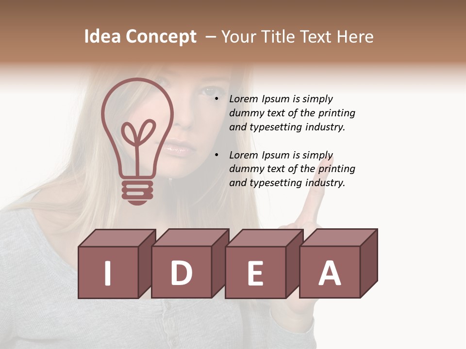 Blame White Face PowerPoint Template