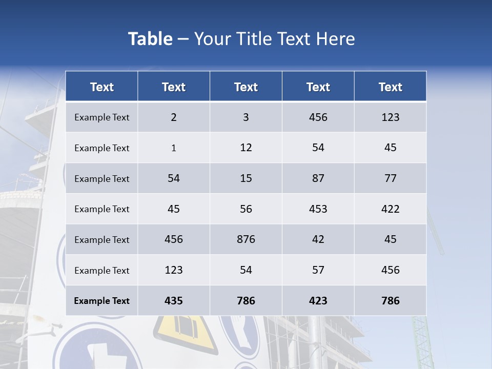 Built Occupation Industry PowerPoint Template