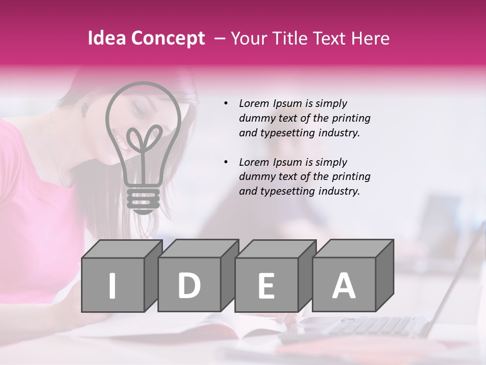 Teen College Youth PowerPoint Template