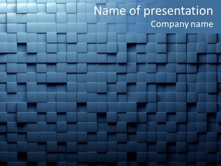 Cube Lines Graphic PowerPoint Template