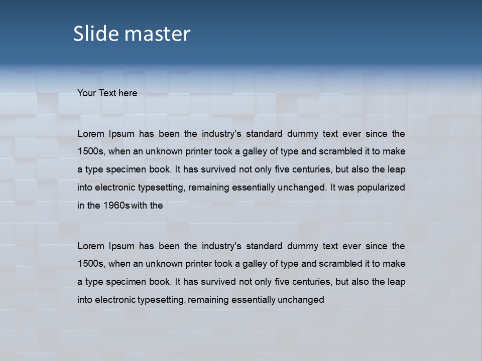 Cube Lines Graphic PowerPoint Template