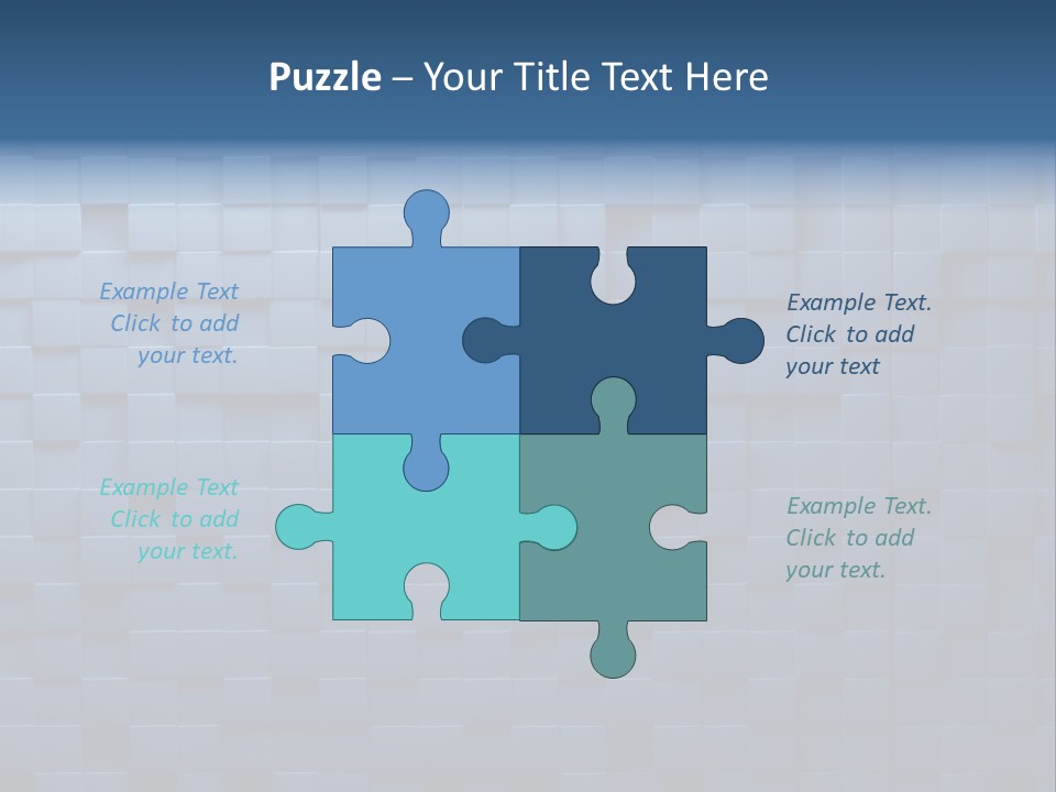 Cube Lines Graphic PowerPoint Template