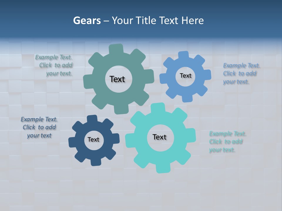 Cube Lines Graphic PowerPoint Template