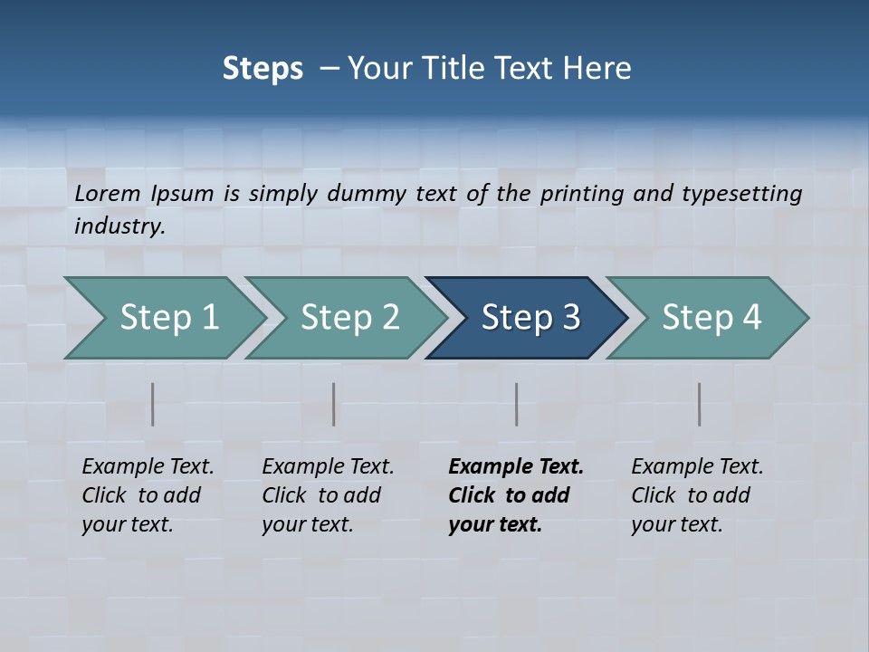 Cube Lines Graphic PowerPoint Template