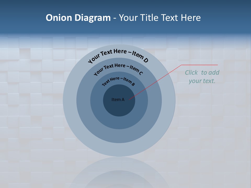 Cube Lines Graphic PowerPoint Template