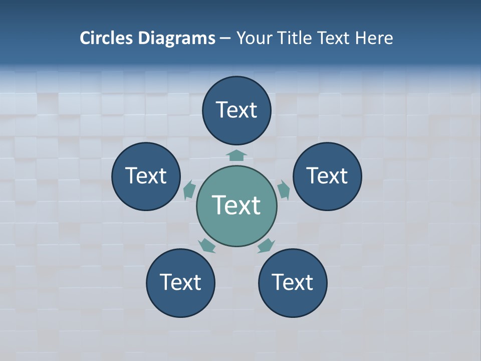 Cube Lines Graphic PowerPoint Template