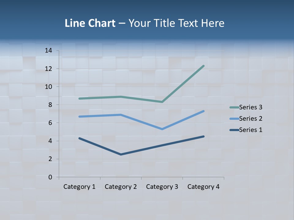 Cube Lines Graphic PowerPoint Template