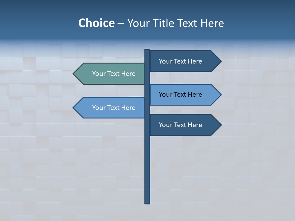 Cube Lines Graphic PowerPoint Template