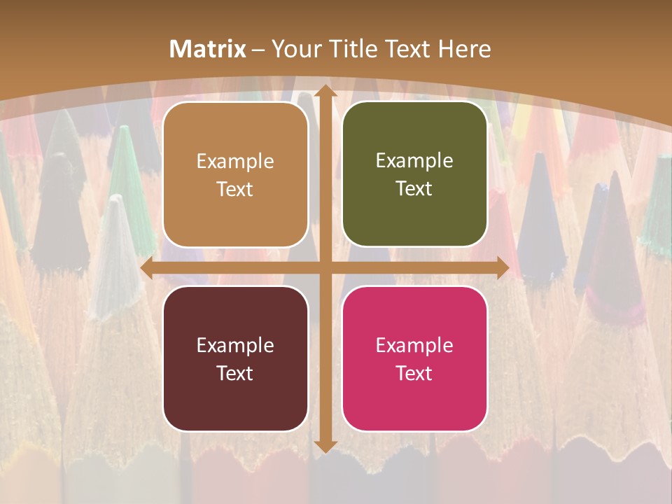 Orange Colour Green PowerPoint Template