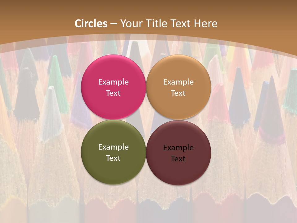 Orange Colour Green PowerPoint Template