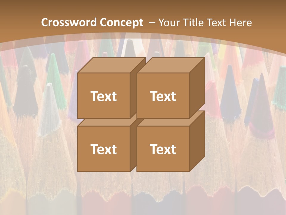 Orange Colour Green PowerPoint Template