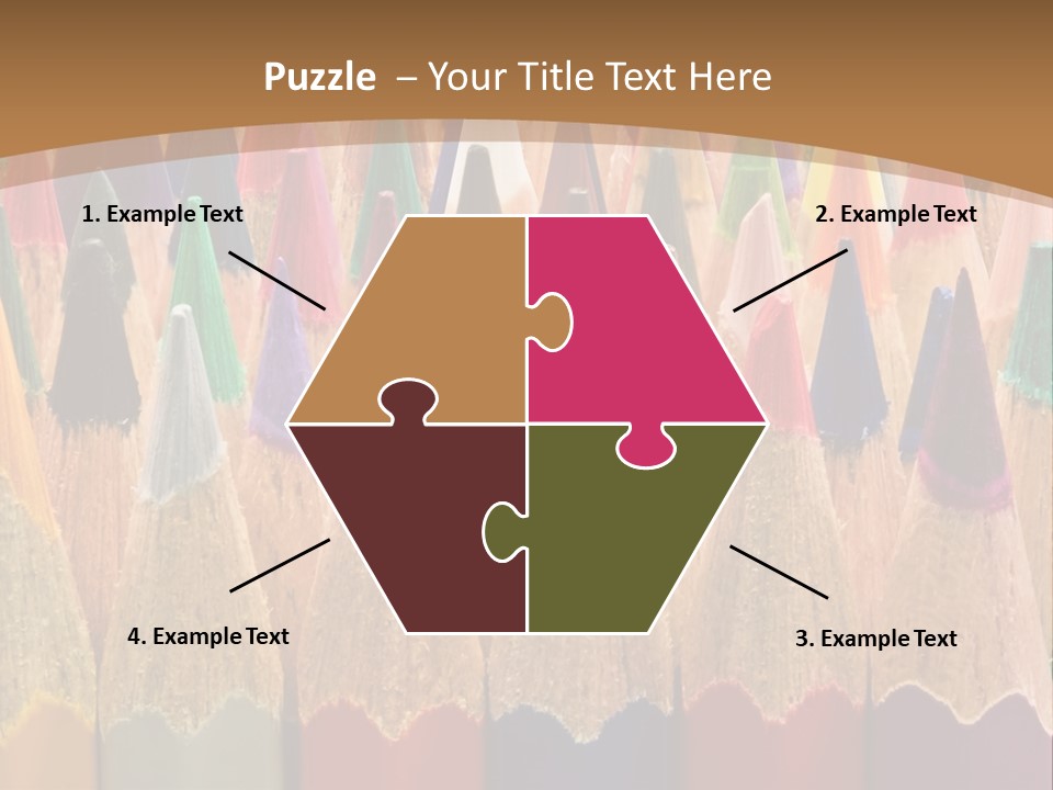 Orange Colour Green PowerPoint Template