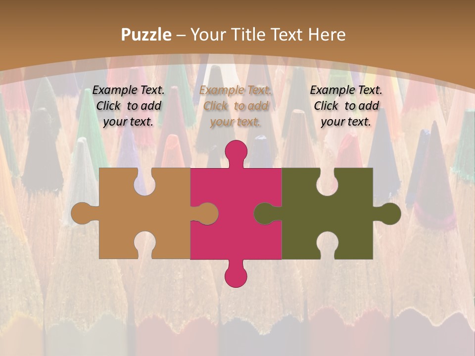 Orange Colour Green PowerPoint Template