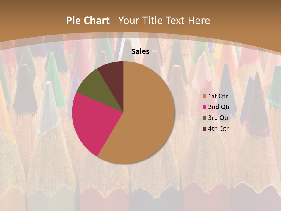 Orange Colour Green PowerPoint Template