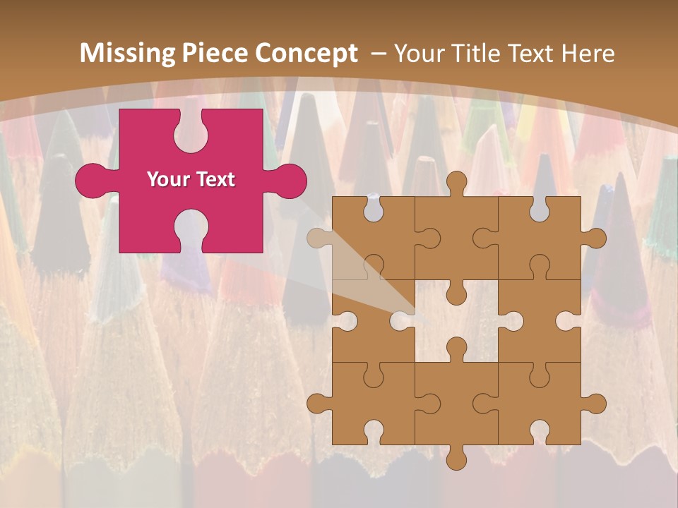 Orange Colour Green PowerPoint Template