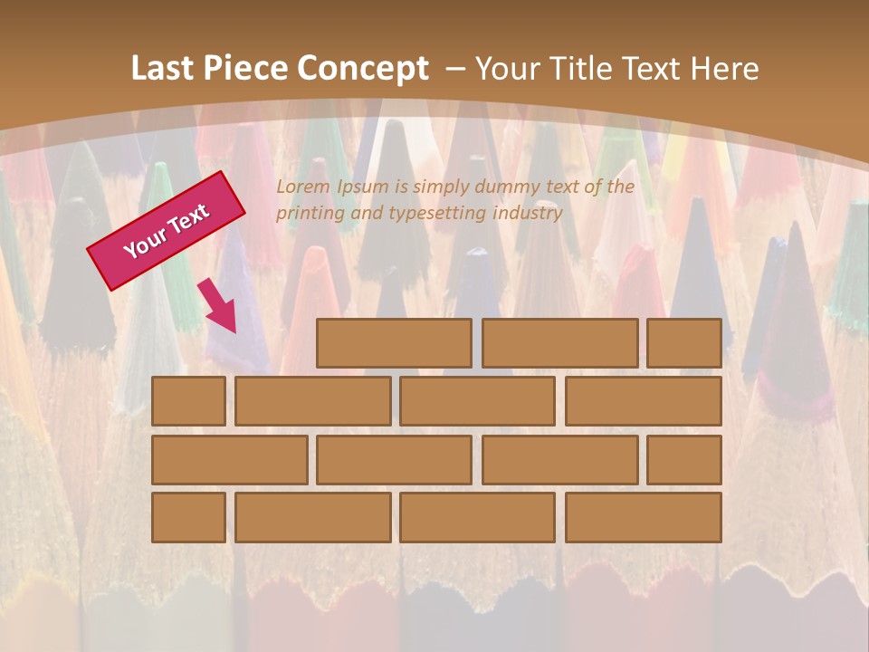 Orange Colour Green PowerPoint Template