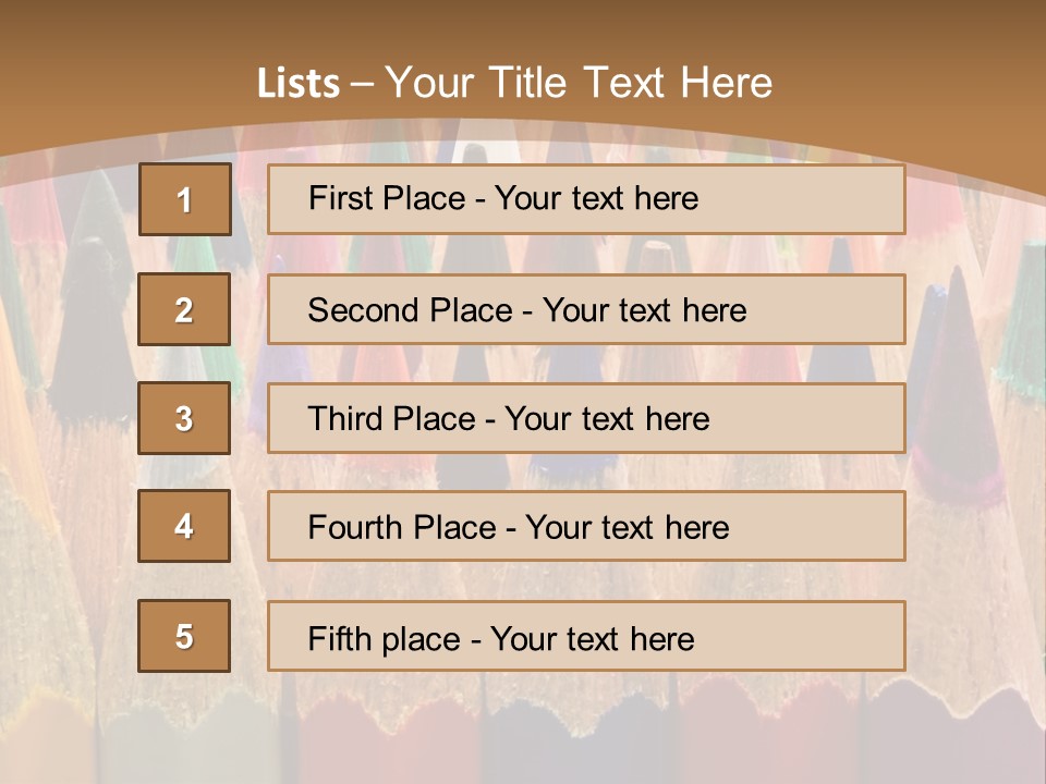 Orange Colour Green PowerPoint Template