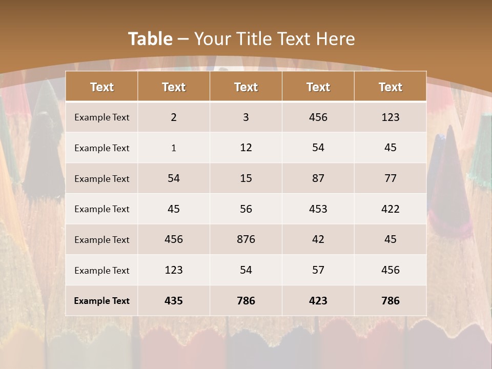 Orange Colour Green PowerPoint Template