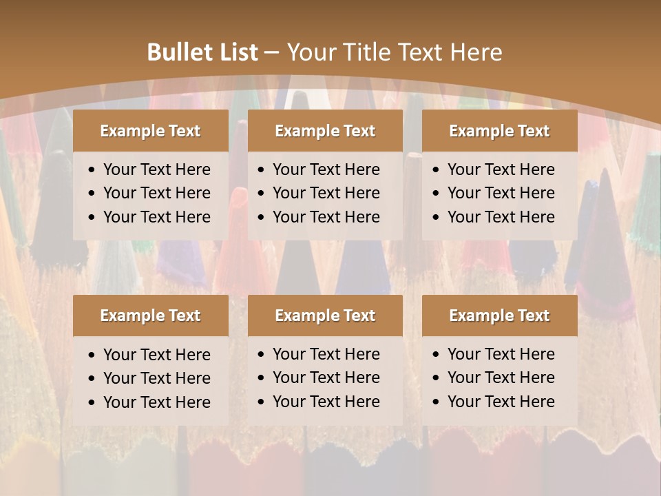 Orange Colour Green PowerPoint Template