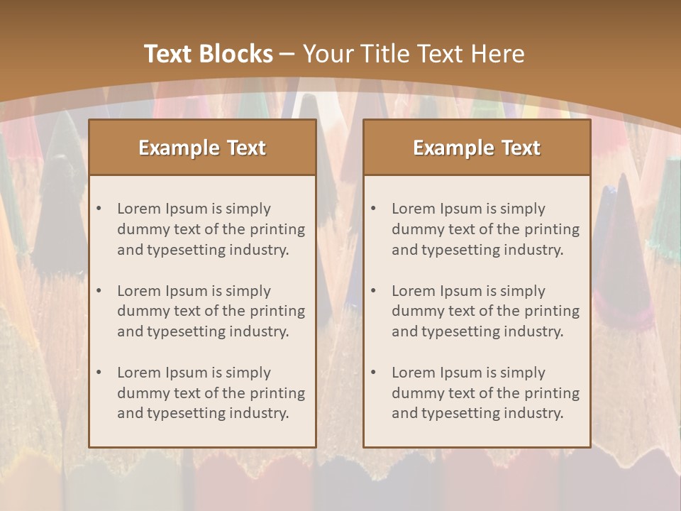 Orange Colour Green PowerPoint Template