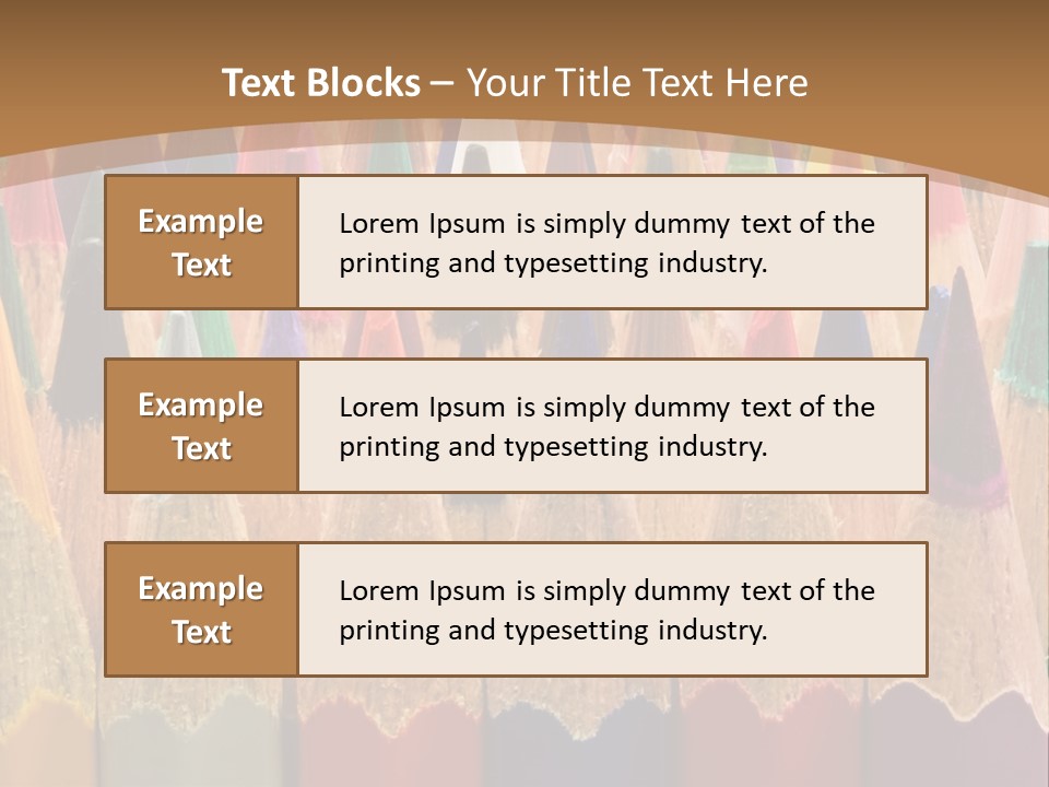 Orange Colour Green PowerPoint Template