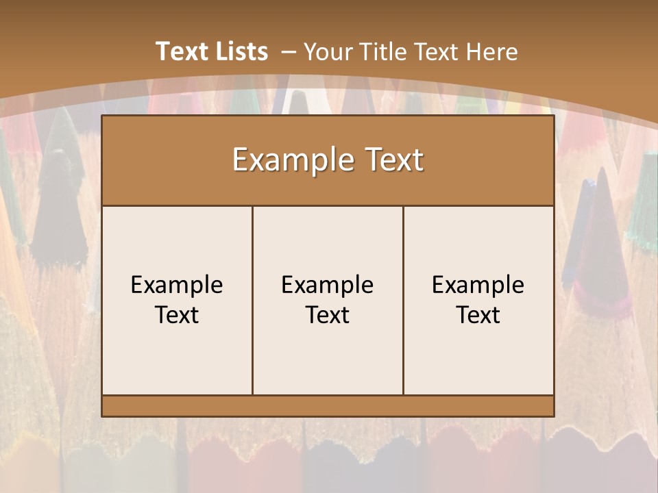 Orange Colour Green PowerPoint Template