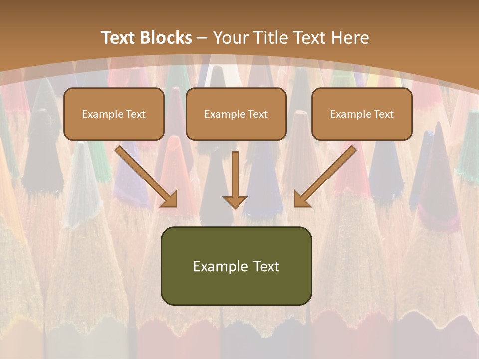 Orange Colour Green PowerPoint Template