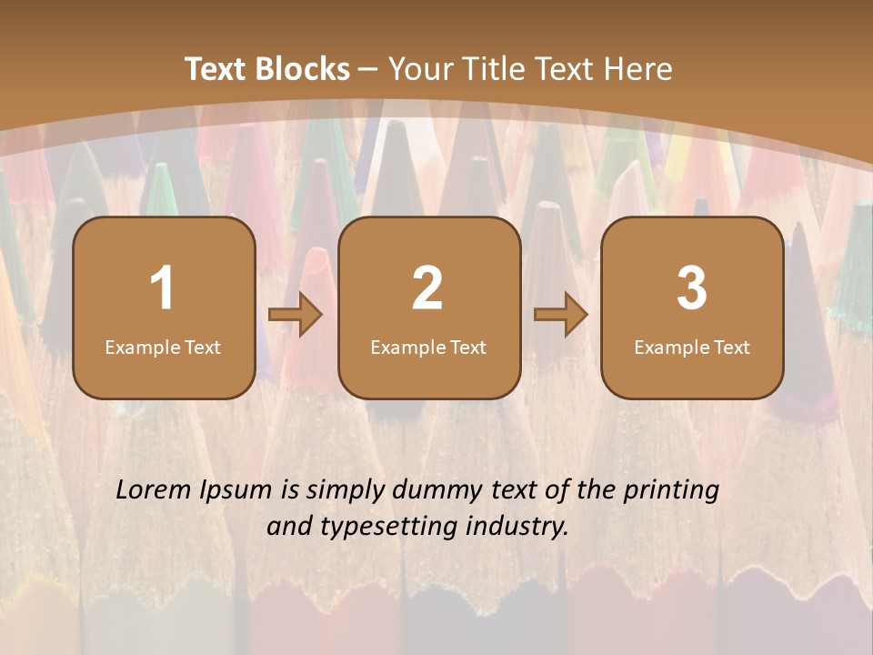 Orange Colour Green PowerPoint Template