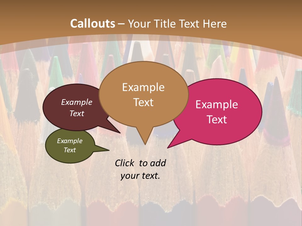 Orange Colour Green PowerPoint Template