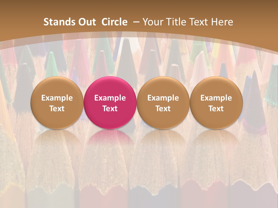 Orange Colour Green PowerPoint Template