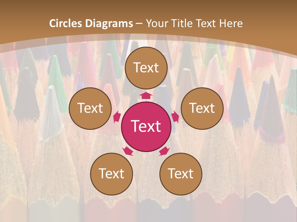 Orange Colour Green PowerPoint Template