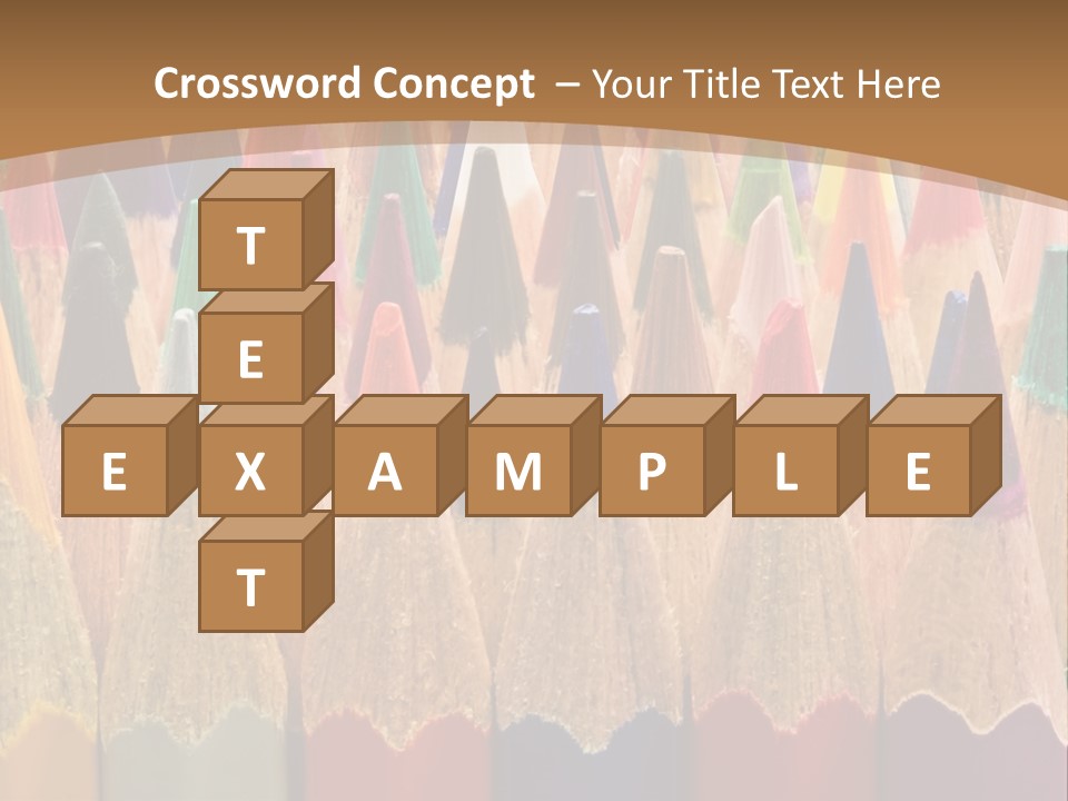 Orange Colour Green PowerPoint Template