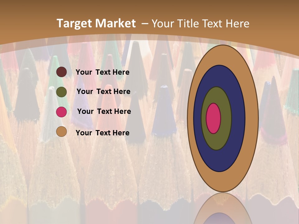 Orange Colour Green PowerPoint Template