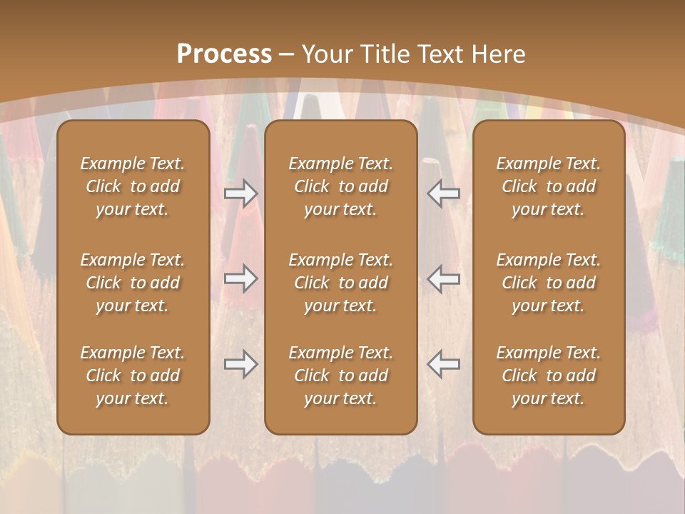 Orange Colour Green PowerPoint Template