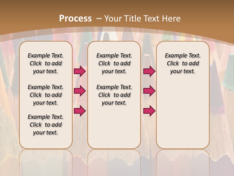Orange Colour Green PowerPoint Template