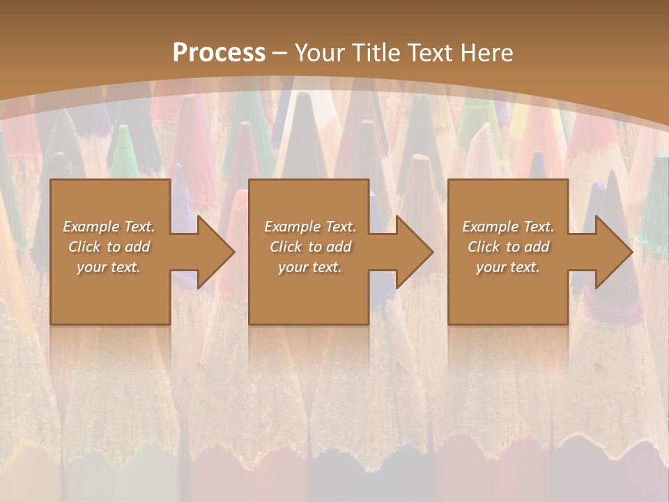 Orange Colour Green PowerPoint Template