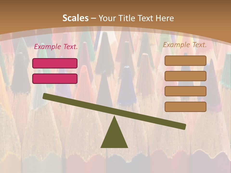 Orange Colour Green PowerPoint Template