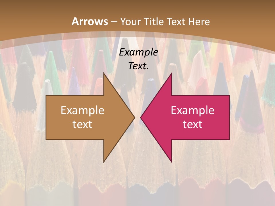 Orange Colour Green PowerPoint Template