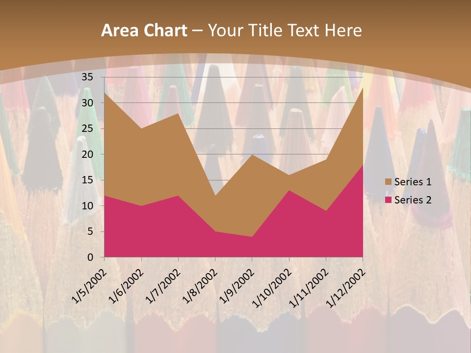 Orange Colour Green PowerPoint Template