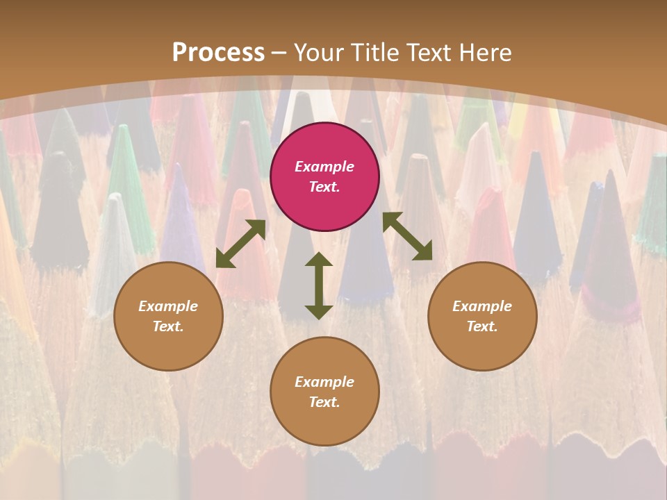 Orange Colour Green PowerPoint Template