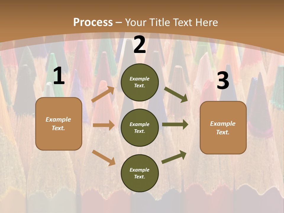 Orange Colour Green PowerPoint Template