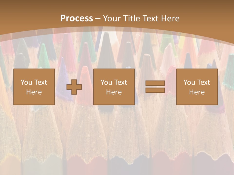 Orange Colour Green PowerPoint Template