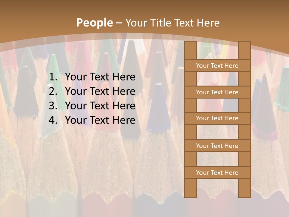 Orange Colour Green PowerPoint Template