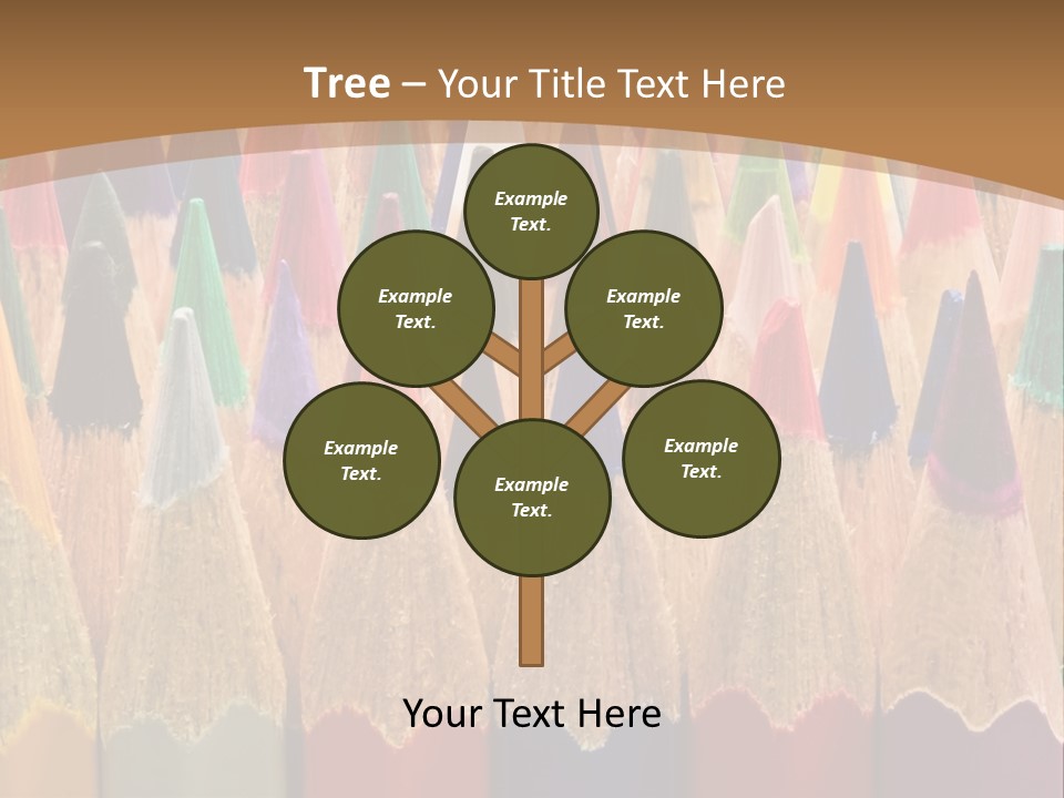 Orange Colour Green PowerPoint Template